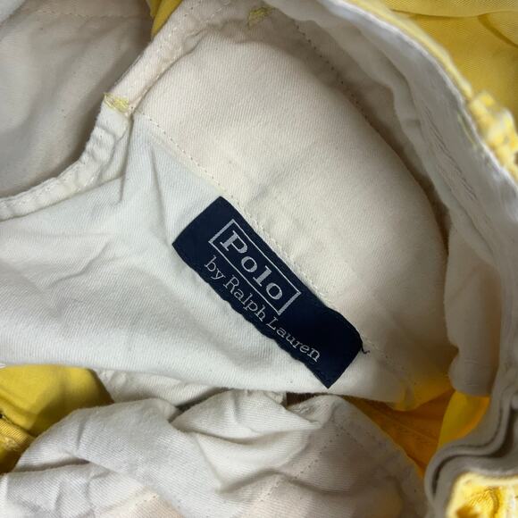 Vintage 90s Polo by‎ Ralph Lauren Yellow Mens 32x9 Relaxed Fit Chino Shorts - Picture 3 of 14